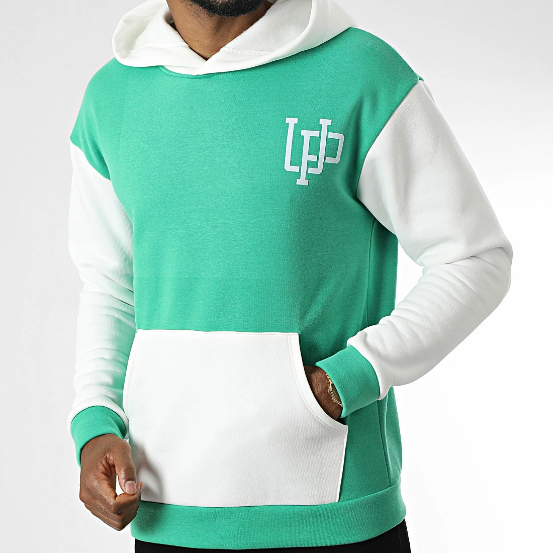 Vente flash 🥰 Sweat Capuche UY941 Vert Blanc de Uniplay 🔔 5 Vente flash 🥰 Sweat Capuche UY941 Vert Blanc de Uniplay 🔔 – Image 3