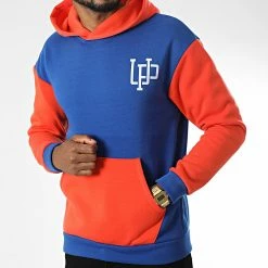 Vente flash ⌛ Sweat Capuche UY941 Bleu Roi Orange de Uniplay 🔥