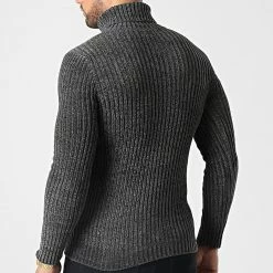 Acheter 🛒 Pull Col Roulé CR-090 Gris Anthracite de Uniplay 🔔 -Uniplay Soldes uniplay 346621 CR 090 DKGREY 20221103T162316 04