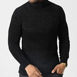 Bon marché 🔔 Pull Col Roulé CR-090 Noir de Uniplay 🥰 -Uniplay Soldes uniplay 346628 CR 090 BLACK 20221103T161638 03