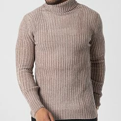 Grosses soldes 🥰 Pull Col Roulé CR-090 Beige de Uniplay ✔️ -Uniplay Soldes uniplay 346629 CR 090 KHAKI 20221103T162248 03