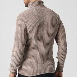 Grosses soldes 🥰 Pull Col Roulé CR-090 Beige de Uniplay ✔️ -Uniplay Soldes uniplay 346629 CR 090 KHAKI 20221103T162250 04