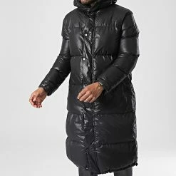 Sortie 🎁 Doudoune Longue A Capuche VS-J11 Noir de Uniplay 😉