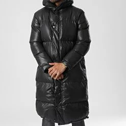 Sortie 🎁 Doudoune Longue A Capuche VS-J11 Noir de Uniplay 😉 -Uniplay Soldes uniplay 346631 VS J11 BLACK 20221103T162032 03