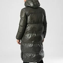 Tout neuf ❤️ Doudoune Longue A Capuche VS-J11 Vert Kaki de Uniplay 👍 -Uniplay Soldes uniplay 346632 VS J11 KHAKI 20221103T162108 04