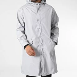 Le moins cher 🔥 Veste Longue Zippée Capuche JOT-1 Gris Clair de Uniplay 🤩
