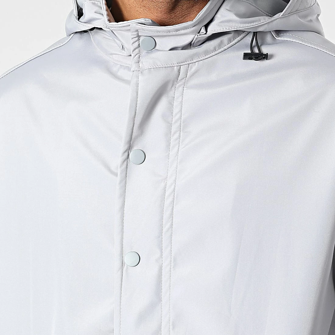 Le moins cher 🔥 Veste Longue Zippée Capuche JOT-1 Gris Clair de Uniplay 🤩 4 Le moins cher 🔥 Veste Longue Zippée Capuche JOT-1 Gris Clair de Uniplay 🤩 – Image 2