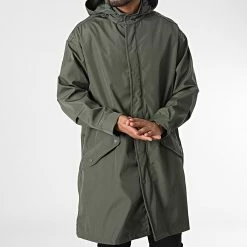 Budget 👏 Veste Longue Zippée Capuche JOT-1 Vert Kaki de Uniplay 🔥 -Uniplay Soldes uniplay 348354 JOT 1 KHAKI 20221122T160255 03