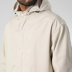 Le moins cher ✔️ Veste Longue Zippée Capuche JOT-1 Beige de Uniplay 😍 -Uniplay Soldes uniplay 348355 JOT 1 STONE 20221122T160354 02