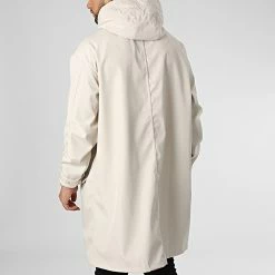 Le moins cher ✔️ Veste Longue Zippée Capuche JOT-1 Beige de Uniplay 😍 -Uniplay Soldes uniplay 348355 JOT 1 STONE 20221122T160357 04