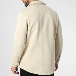 Sortie ✨ Surchemise OTS-18 Beige de Uniplay 👏 -Uniplay Soldes uniplay 348362 OTS 18 STONE 20221122T160337 04