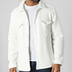 Nouveau 🌟 Surchemise OTS-18 Blanc de Uniplay 🔔 -Uniplay Soldes uniplay 348365 OTS 18 ECRU 20221122T155129 03