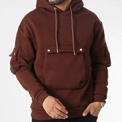 Acheter 🧨 Sweat Capuche OTS-7 Marron de Uniplay ✨ -Uniplay Soldes uniplay 348371 OTS 7 BROWN 20221122T155535 03