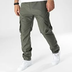 Promo ✔️ Pantalon Cargo OTB-8 Vert Kaki de Uniplay 🎁