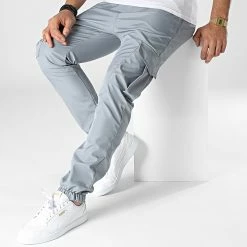 Top 10 ❤️ Pantalon Cargo OTB-9 Gris de Uniplay 👍 -Uniplay Soldes uniplay 348403 OTB 9 GREY 20221118T151958 03
