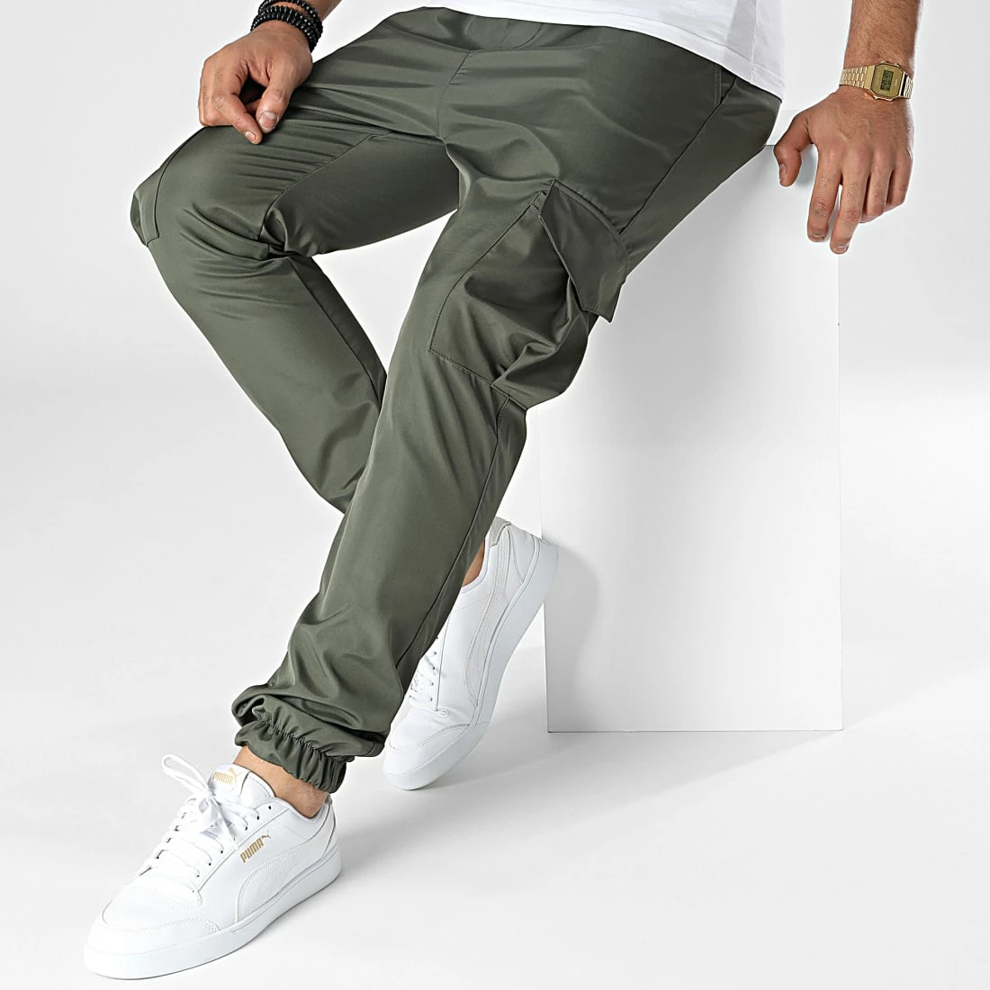 Promo 👏 Pantalon Cargo OTB-9 Vert Kaki de Uniplay 🎉 5 Promo 👏 Pantalon Cargo OTB-9 Vert Kaki de Uniplay 🎉 – Image 3