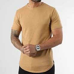 Nouveau 💯 Lot De 2 Tee 👚 Shirts Oversize T311 Camel Vert Kaki de Uniplay ⭐ -Uniplay Soldes uniplay 348747 LOT UP T311 BROWN UP T311 KAKI 20221123T084946 03