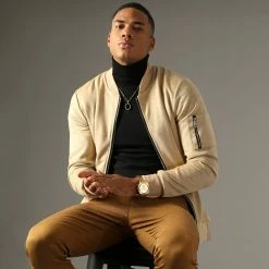 Meilleure affaire 👏 Bomber Suédine 1288 Beige de Uniplay 🥰 -Uniplay Soldes uniplay 75182 FAB 1288 BEIGE 20211027T085949 05