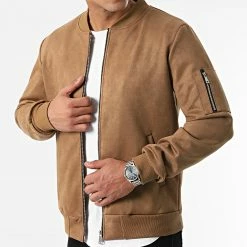 Bon marché 🎉 Bomber Suédine 1288 Camel de Uniplay 🥰